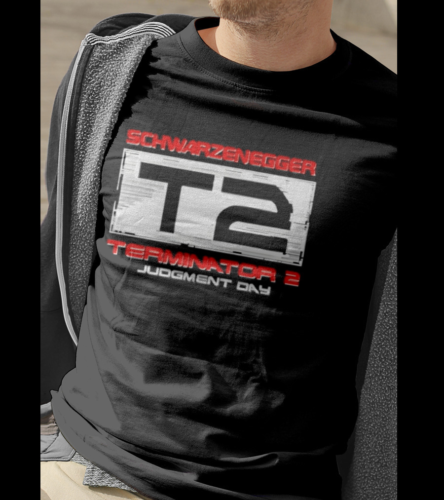 Schwarzenegger T2 Terminator 2 Judgment Day T-Shirt
