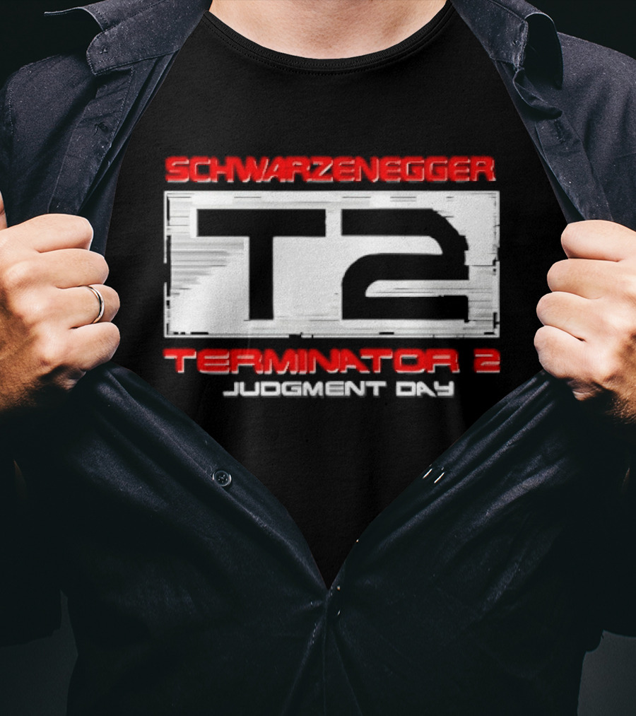 Schwarzenegger T2 Terminator 2 Judgment Day T-Shirt