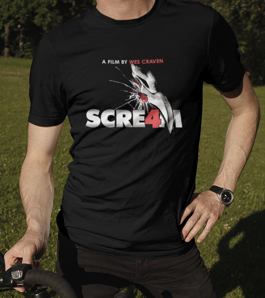 A Film By Wes Craven Scream 4 New Decade New Rules T-Shirt