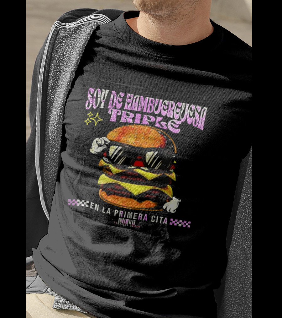 Soy De Hamburguesa Triple En La Primera Cita Tropical Beats T-Shirt