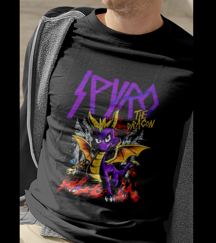 Spyro The Dragon Purple Fire Adventure T-Shirt