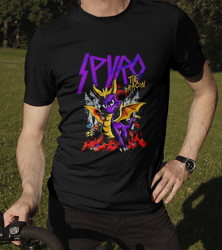Spyro The Dragon Purple Fire Adventure T-Shirt