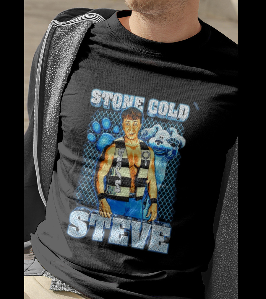 Stone Cold Steve Austin Blue Clues Mashup T-Shirt