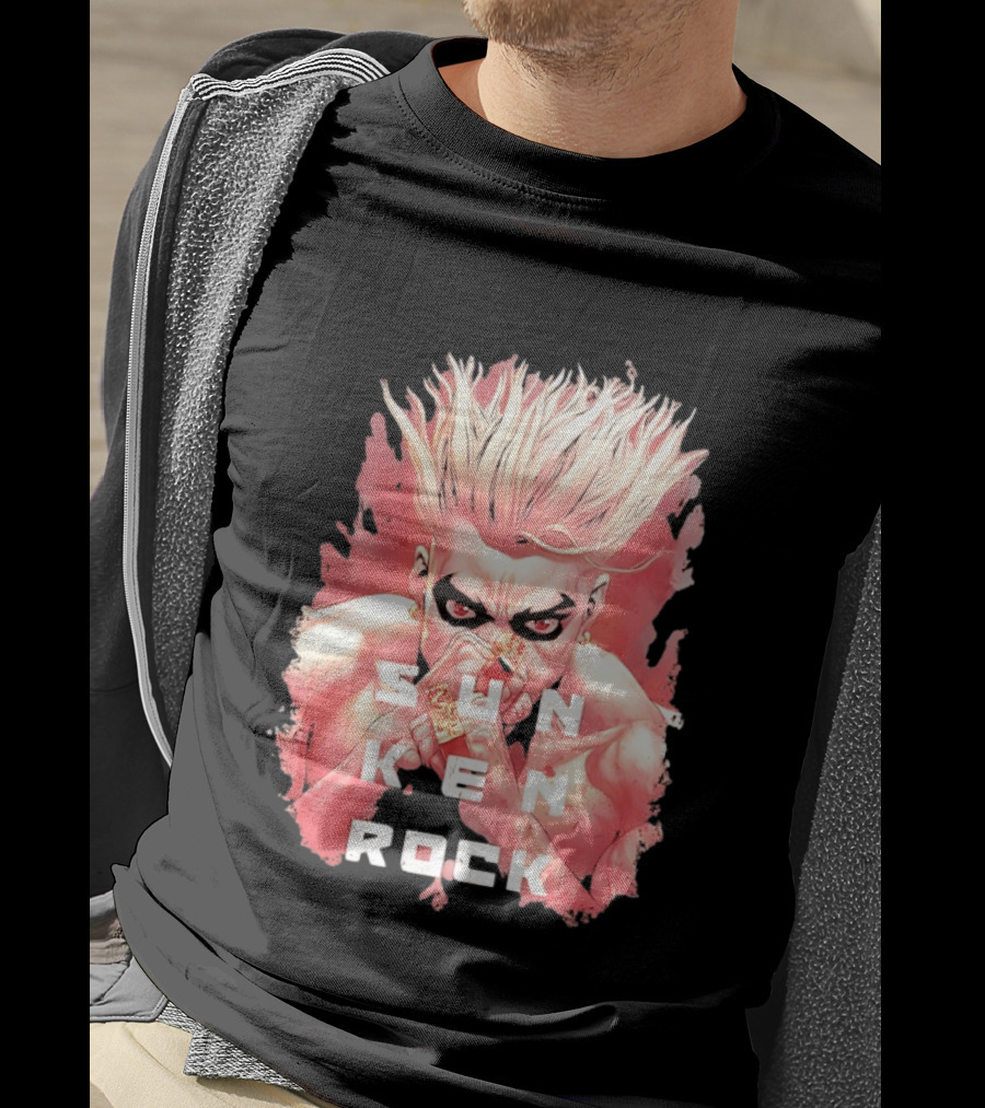 Sun Ken Rock Ken Kitano Manga Boichi Anime Intense Look T-Shirt