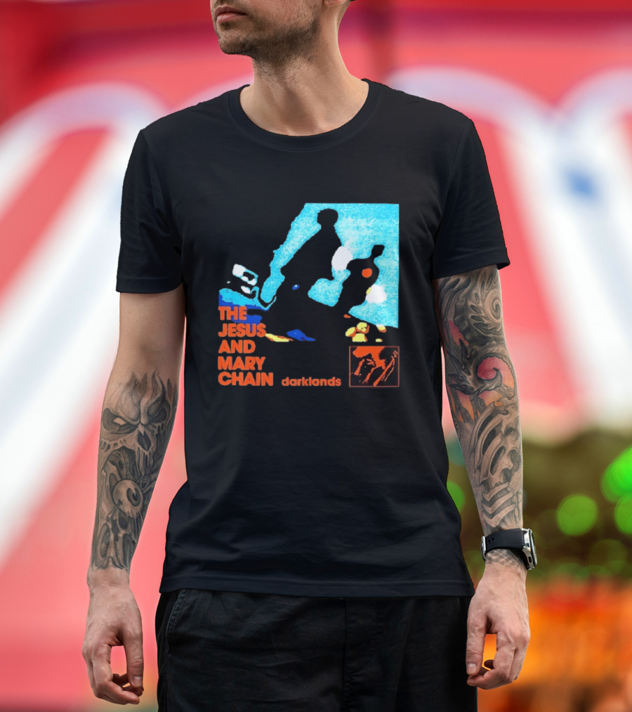 The Jesus And Mary Chain Darklands Alternative Rock Blue Black T-Shirt
