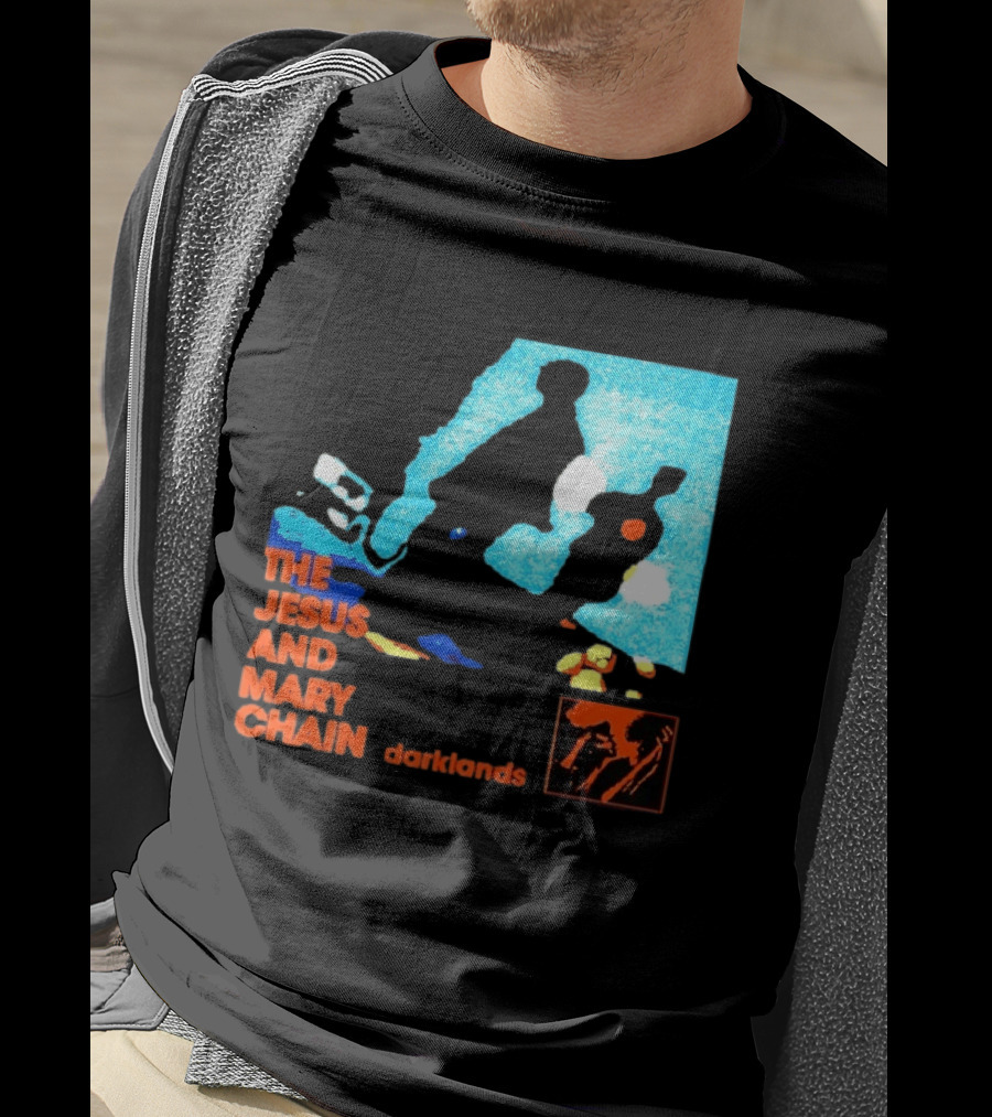 The Jesus And Mary Chain Darklands Alternative Rock Blue Black T-Shirt