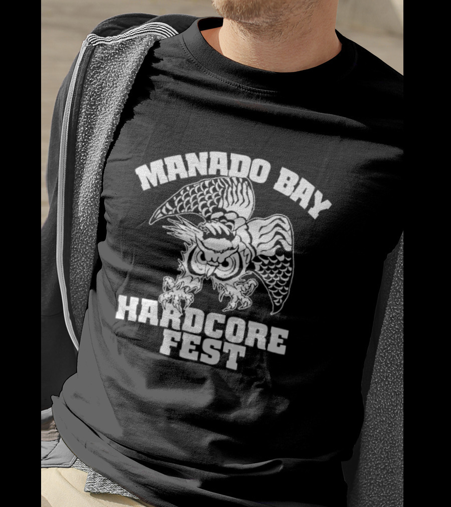 Manado Bay Hardcore Fest Mystique Humanoid 406 Fistful Threats Braver Bells Of War Two Sided T-Shirt
