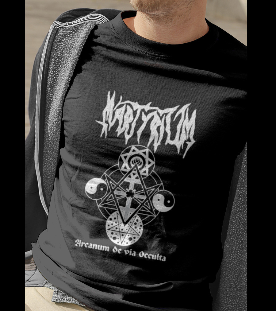 Martyrium Arcanum De Via Occulta Symbolic Black Metal Aesthetic T-Shirt