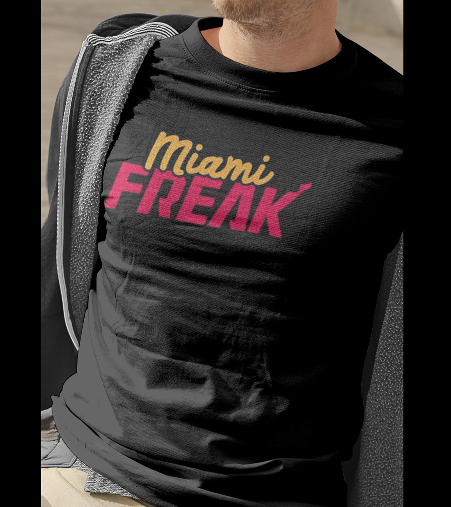 Miami Freak Miami Vice Aesthetic Retro Vibes T-Shirt