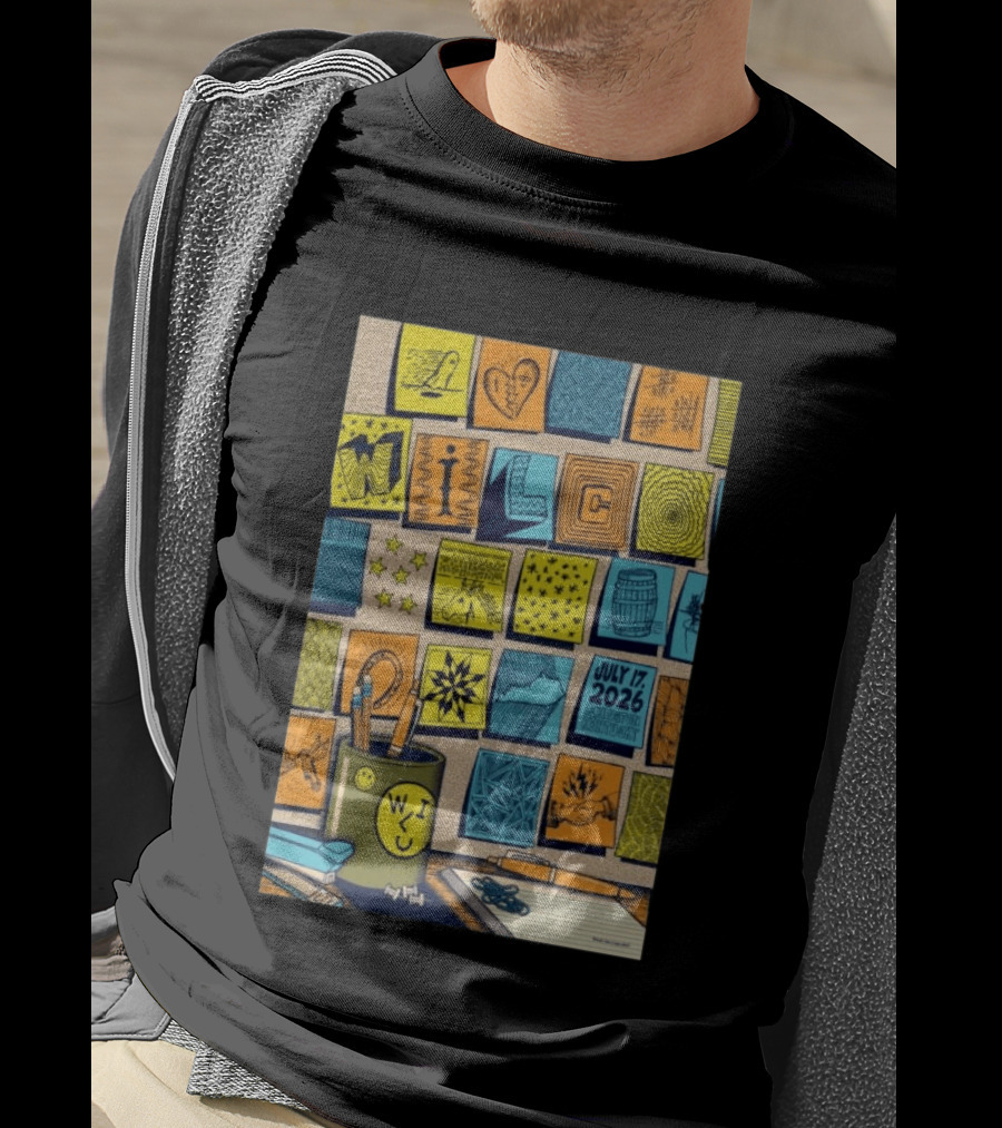July 17 2026 Lexington KY The Burl Wilco Illustrated Art Blocks T-Shirt