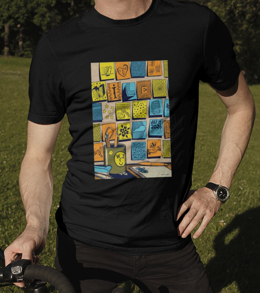July 17 2026 Lexington KY The Burl Wilco Illustrated Art Blocks T-Shirt