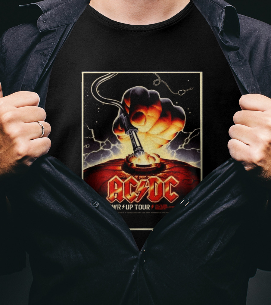 ACDC PWR Up Tour 2026 Camp Randall Stadium Madison Wisconsin July 19 Exclusive Event T-Shirt