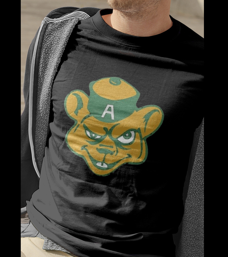Angry Bear A Logo Vintage Cartoon T-Shirt