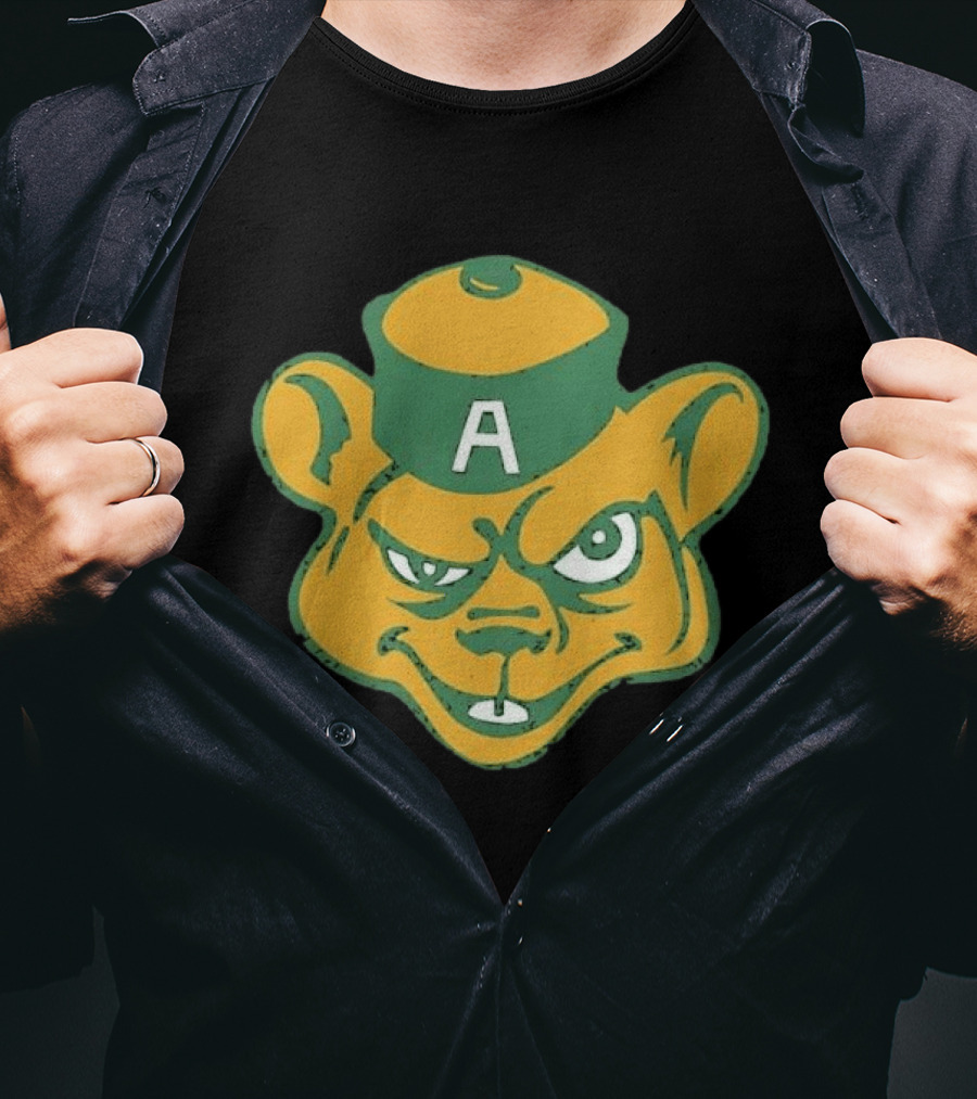 Angry Bear A Logo Vintage Cartoon T-Shirt