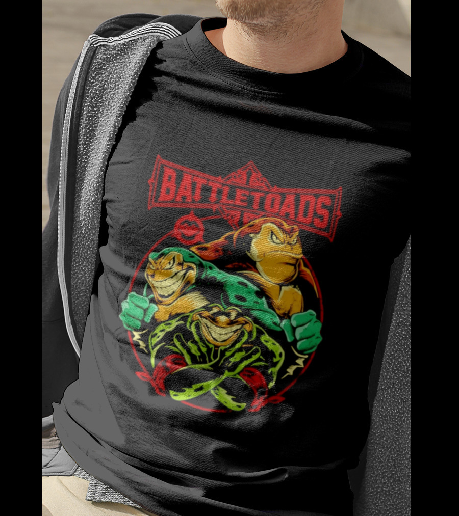 Battletoads Trio Rash Zitz Pimple Retro Gaming Legends T-Shirt