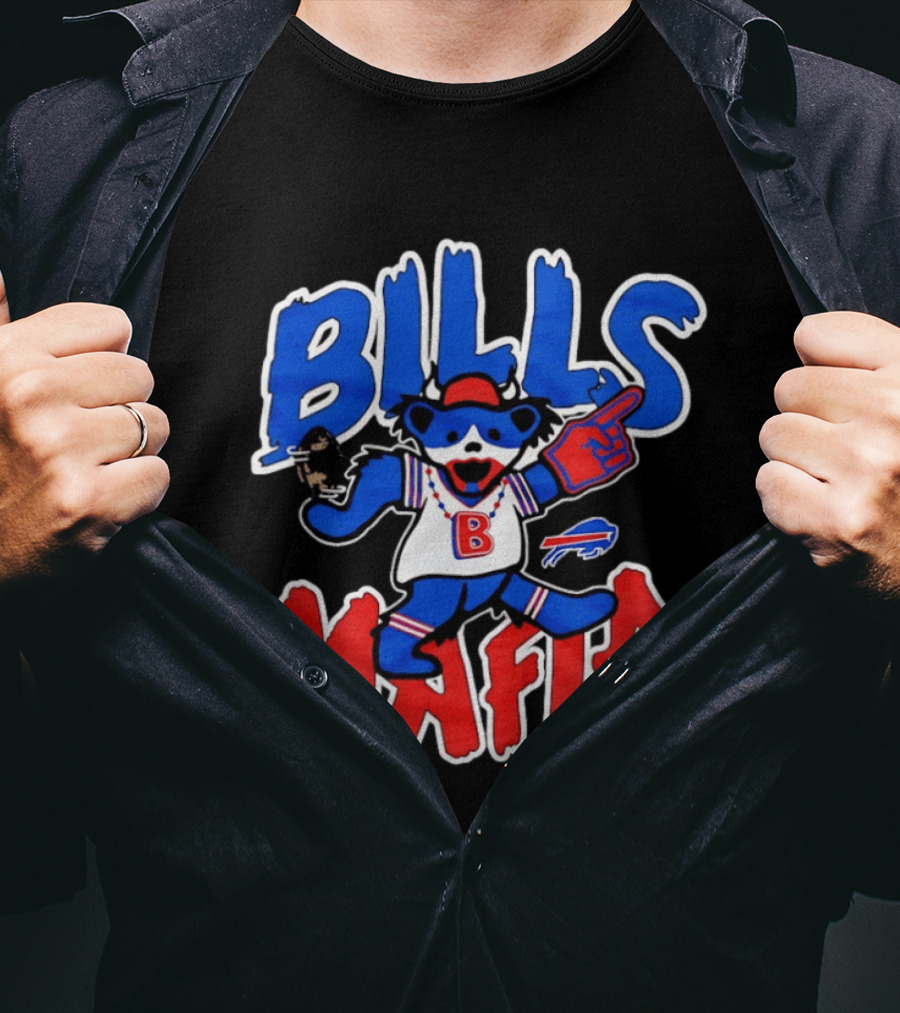Buffalo Bills Mafia Grateful Dead Bear BILLS MAFIA T-Shirt