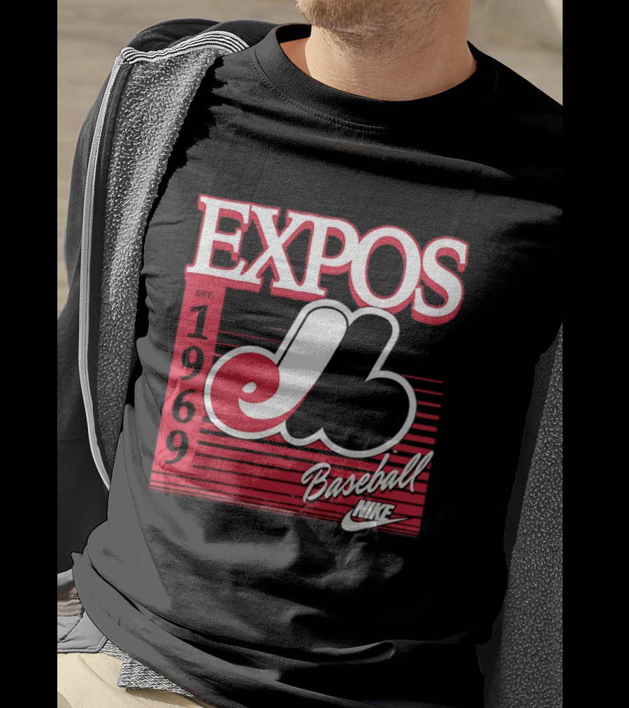 Expos Est 1969 Montreal Baseball Nike T-Shirt