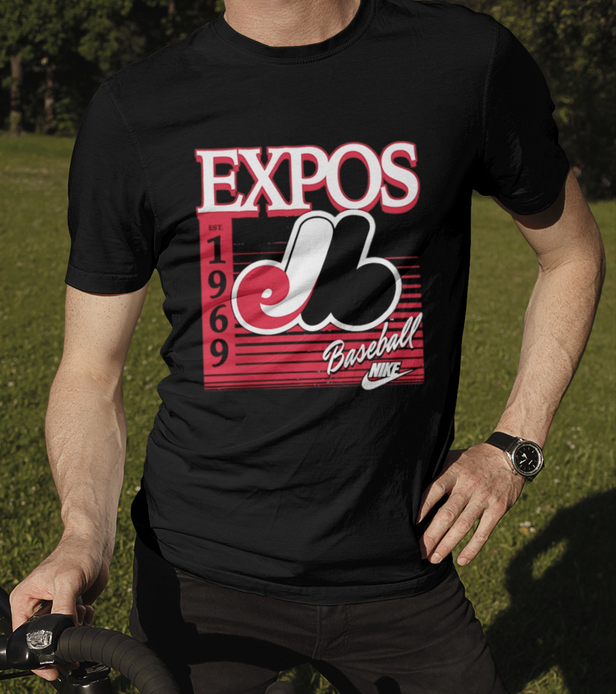 Expos Est 1969 Montreal Baseball Nike T-Shirt