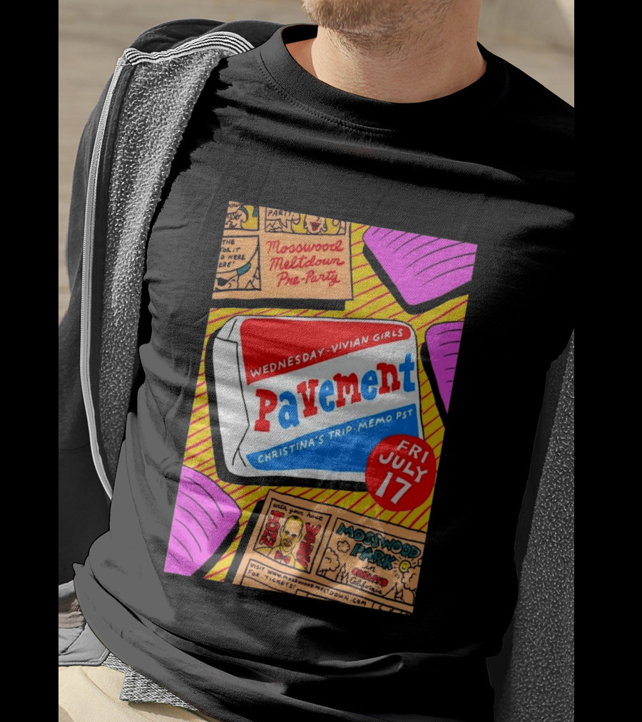 Pavement Vivian Girls In Mosswood Park Oakland California July 17 Event T-Shirt