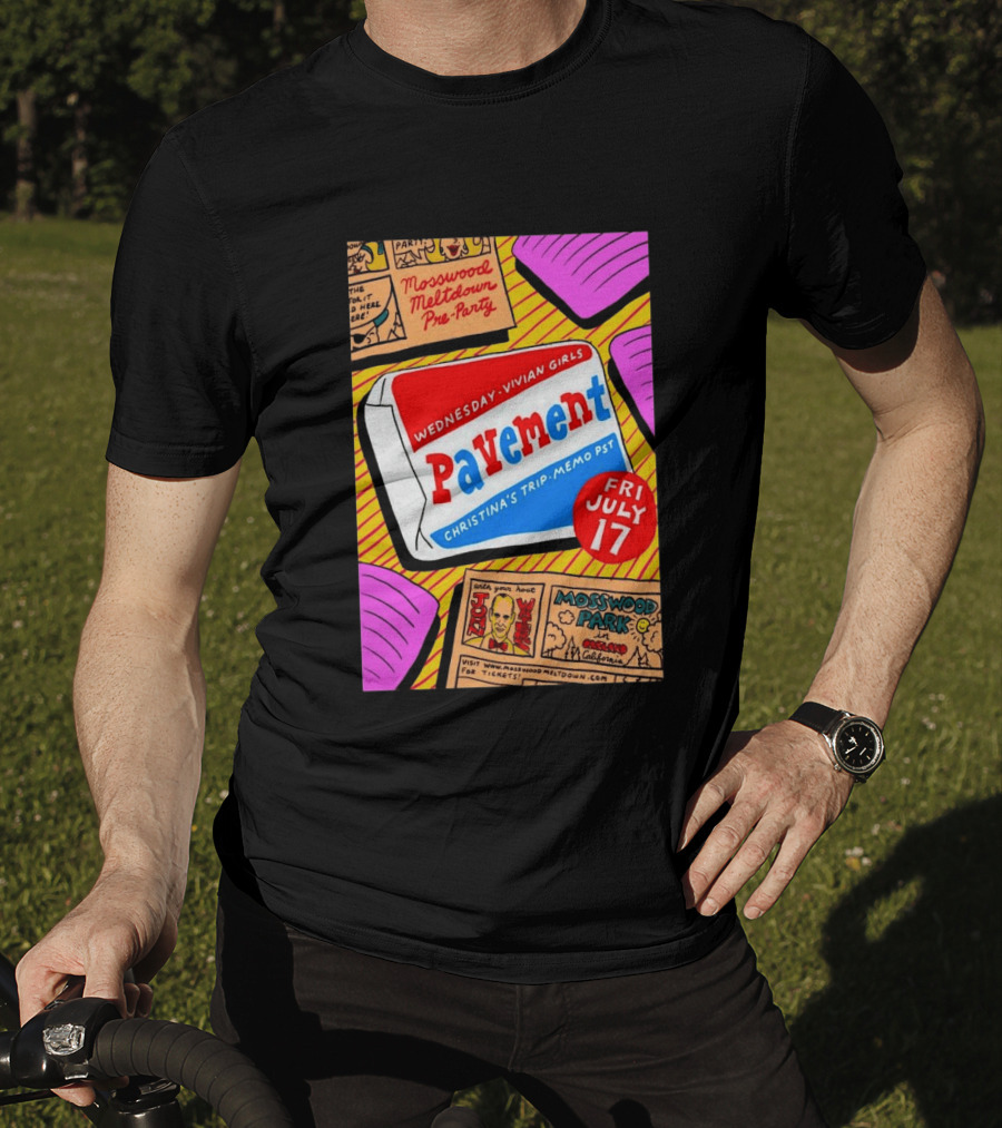 Pavement Vivian Girls In Mosswood Park Oakland California July 17 Event T-Shirt