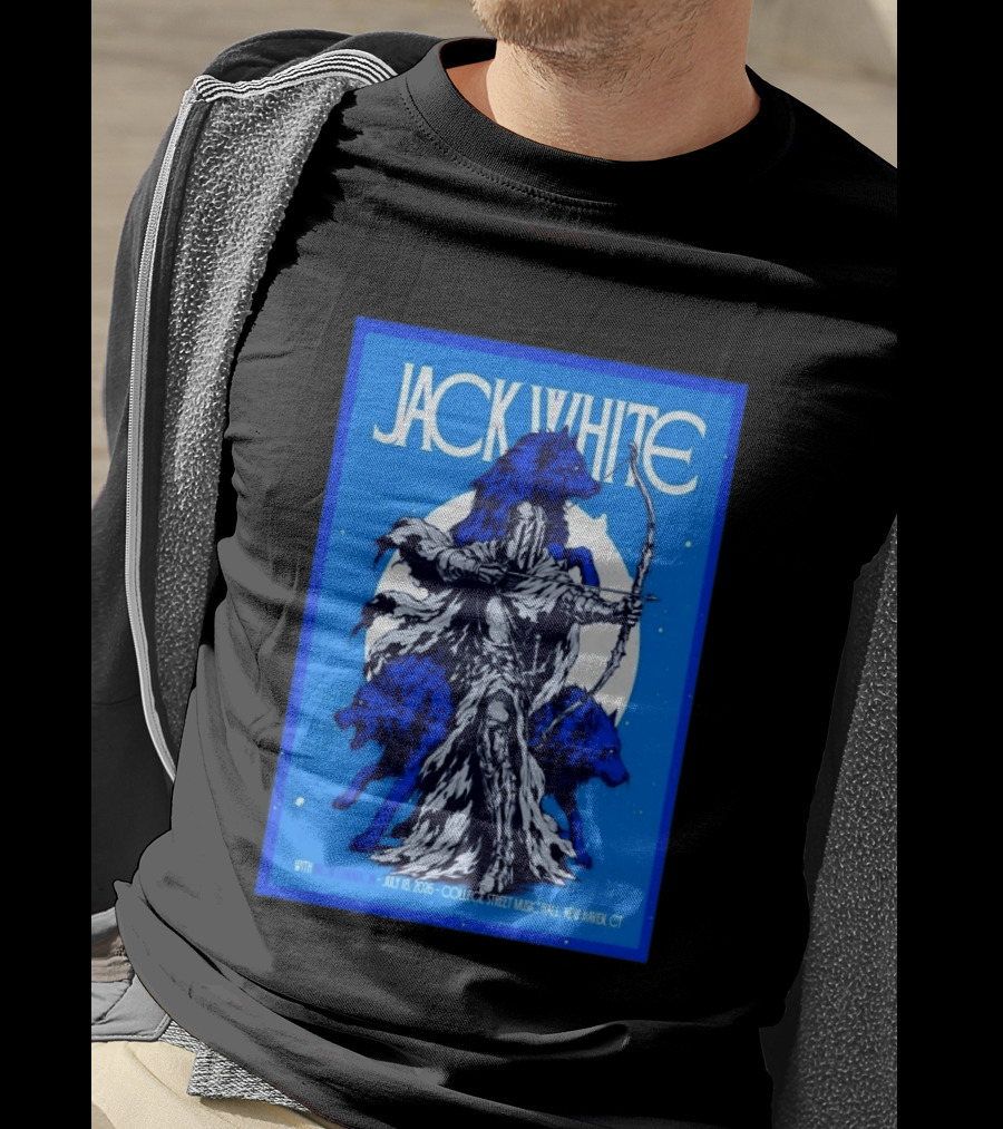 Jack White Concert July 18 2026 College Street Music Hall New Haven CT Event With Wolves And Archer T-Shirt