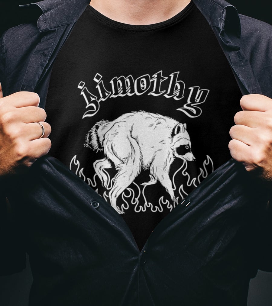 Jimothy Raccoon In Flames T-Shirt