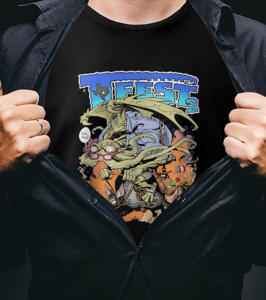 T Fest 2 Cthulhu Armadillo August 29 2026 Pflugerville Texas T-Shirt