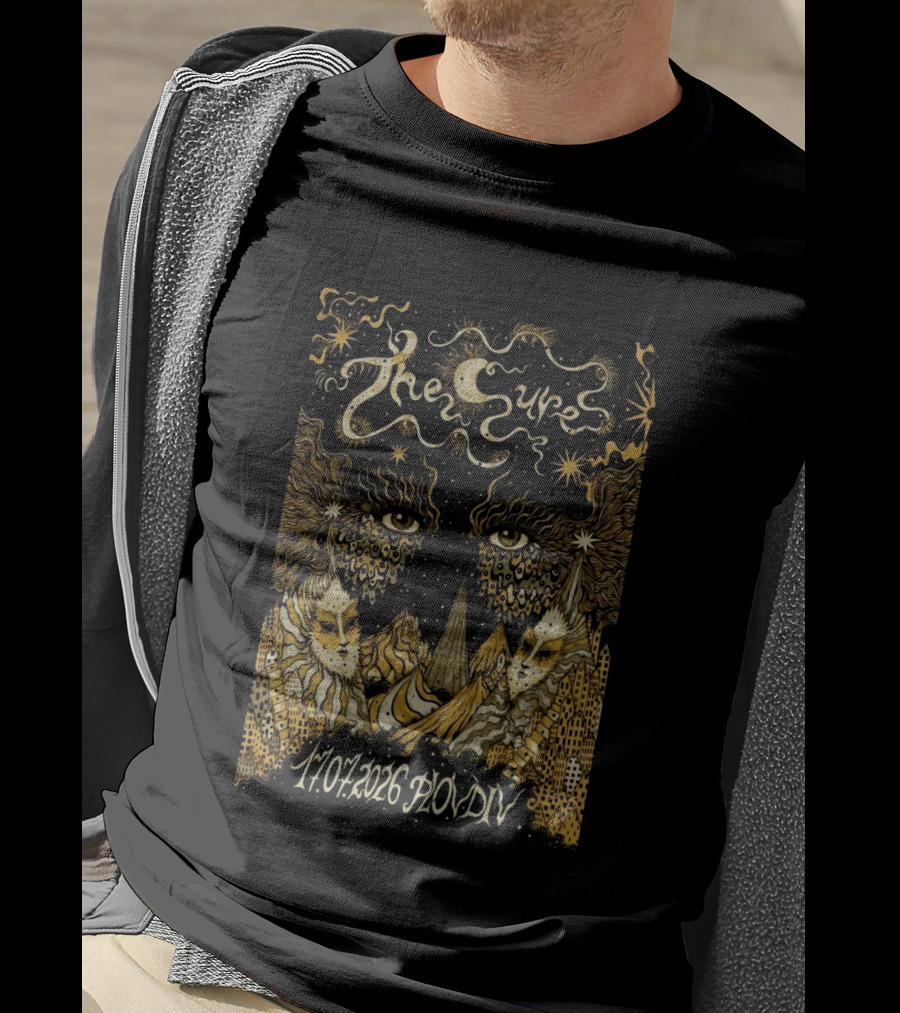 The Cure Phill Good Festival Plovdiv Bulgaria July 17 2026 Psychedelic Starry Night T-Shirt