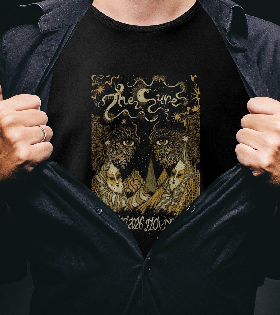 The Cure Phill Good Festival Plovdiv Bulgaria July 17 2026 Psychedelic Starry Night T-Shirt