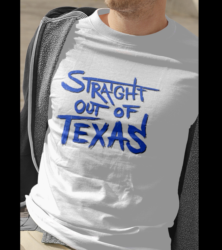 Straight Out Of Texas Bold Blue T-Shirt