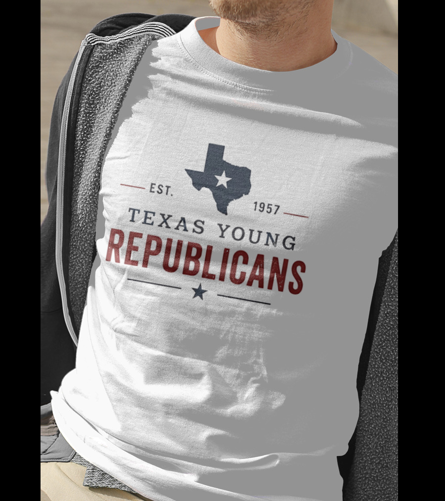 Texas Young Republicans Est 1957 Texas Map Republican Party T-Shirt