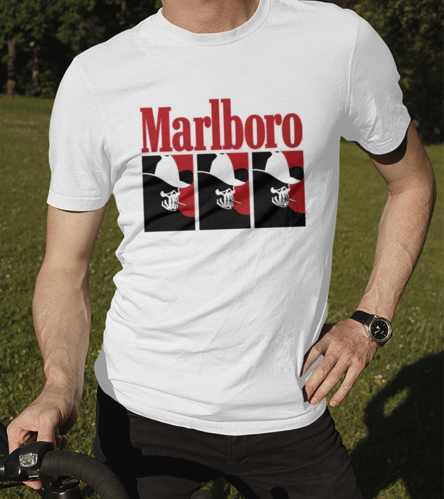 Warren Lotas Marlboro Red Triple Frame Cowboy Aesthetic T-Shirt
