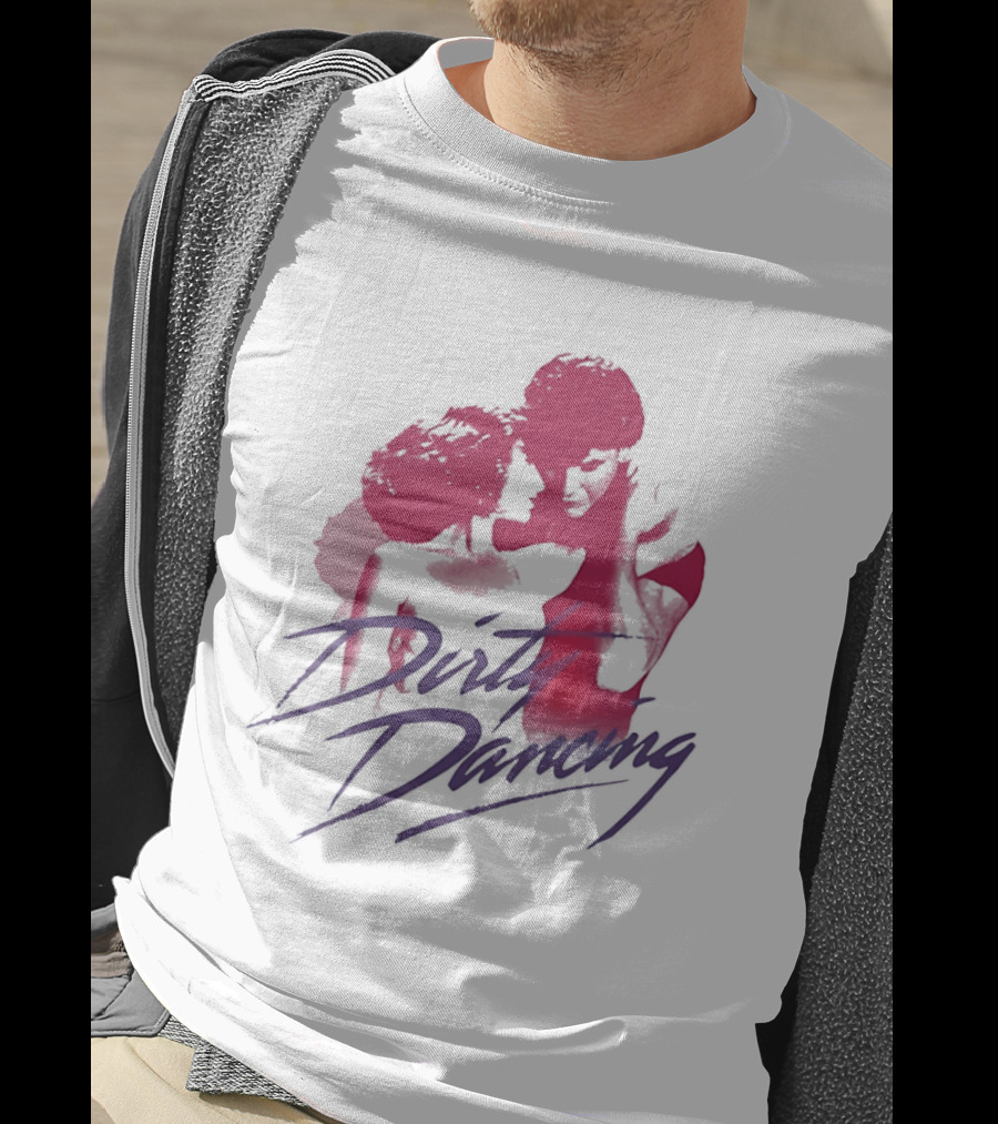 Dirty Dancing Patrick Swayze Jennifer Grey Romantic Lift Scene T-Shirt