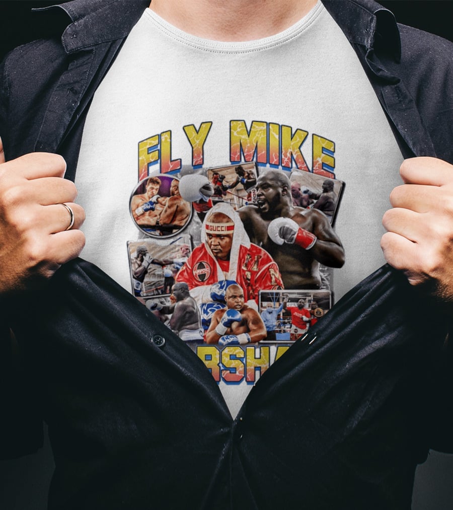 Fly Mike Marshall Boxing Heavyweight Boxer Gucci Kayo Giant Fighter Images T-Shirt