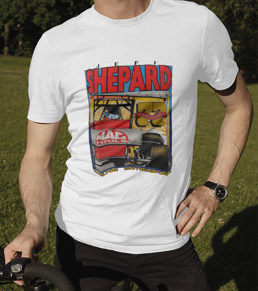 Jeff Shepard Mac Tools World Of Outlaws Racing Hamilton Motorsports T-Shirt