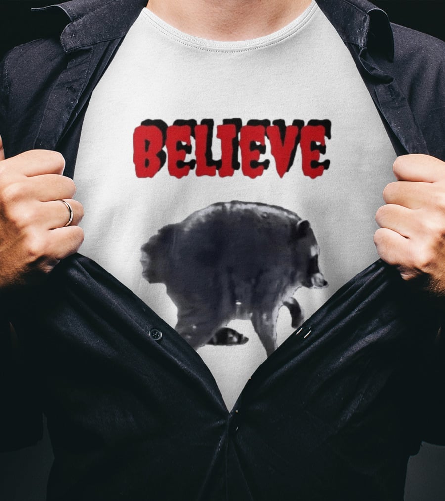 Jimothy Club Believe Raccoon T-Shirt