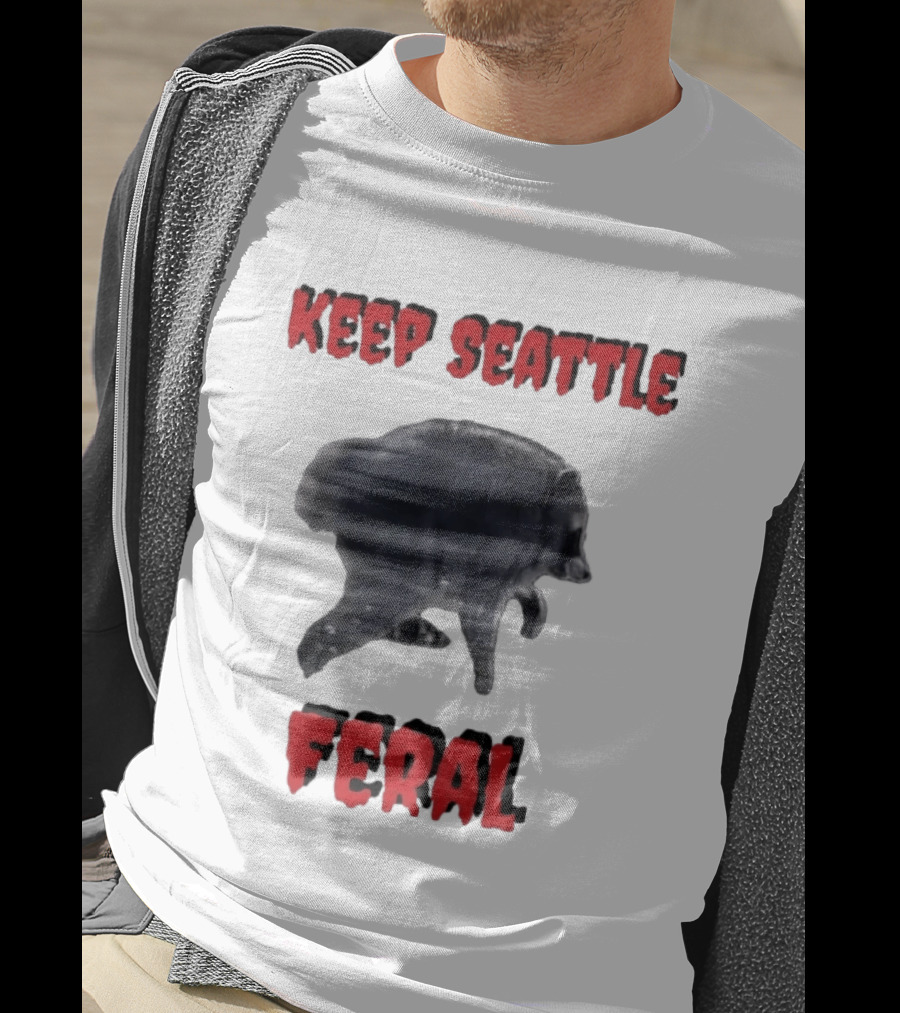 Jimothy Club Keep Seattle Feral Raccoon T-Shirt