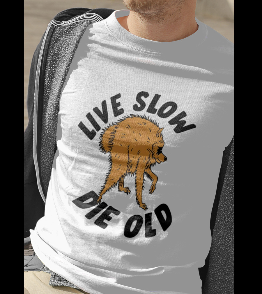 Live Slow Die Old Wolf T-Shirt