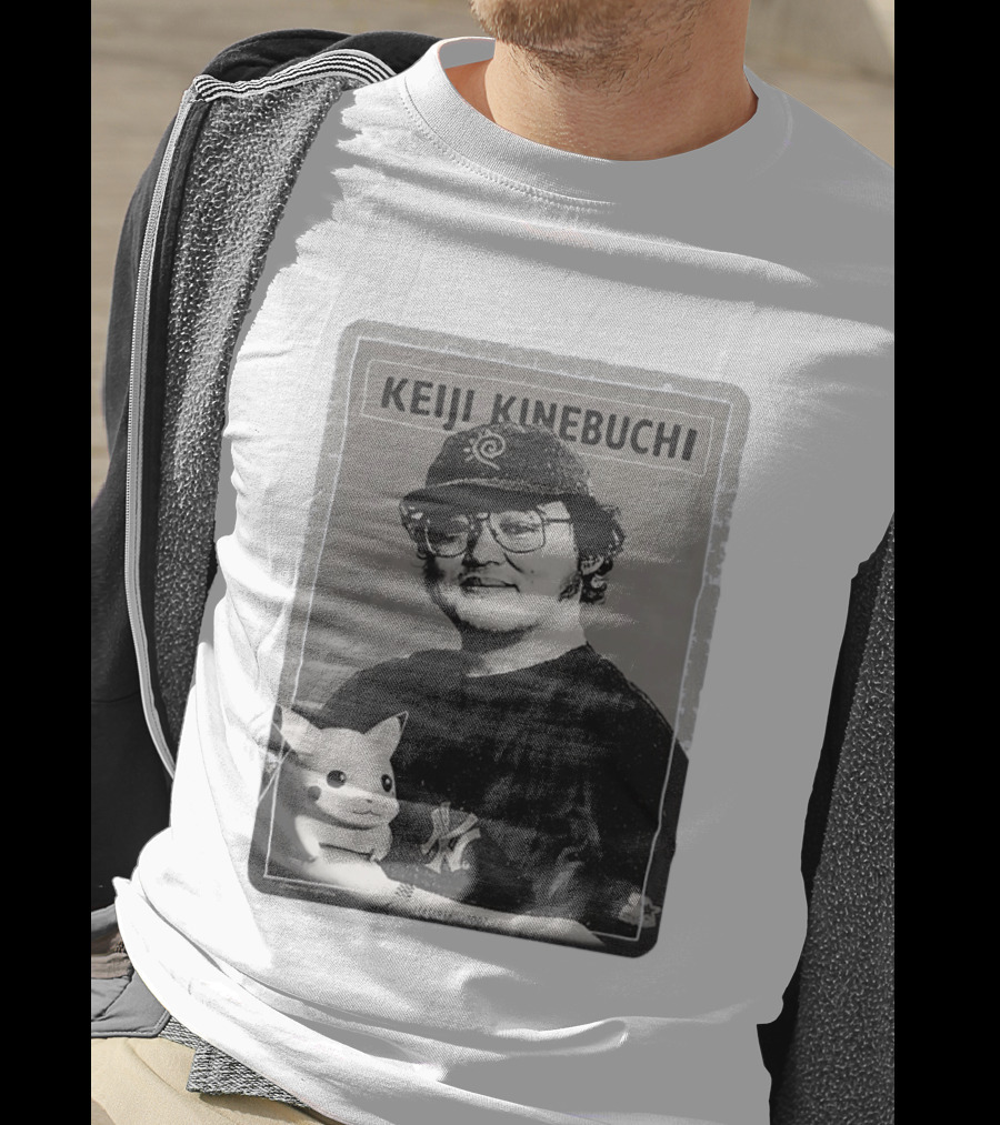 KEIJI KINEBUCHI Memorial 1956 2002 Pikachu NY Yankees Hat T-Shirt