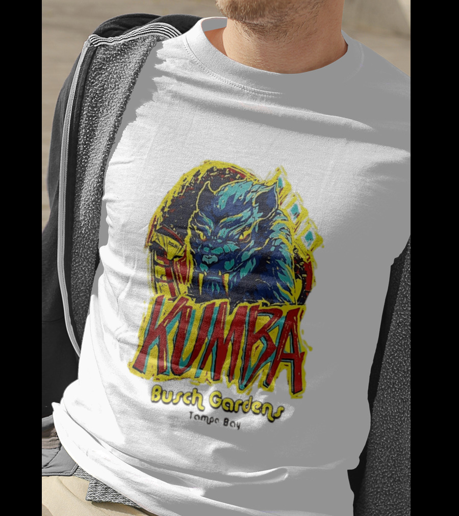 Kumba Busch Gardens Tampa Bay Roller Design With Fierce Beast T-Shirt