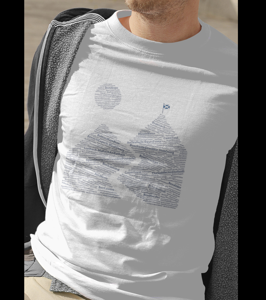 Mountain Adventure Summit With Flag Geometry T-Shirt