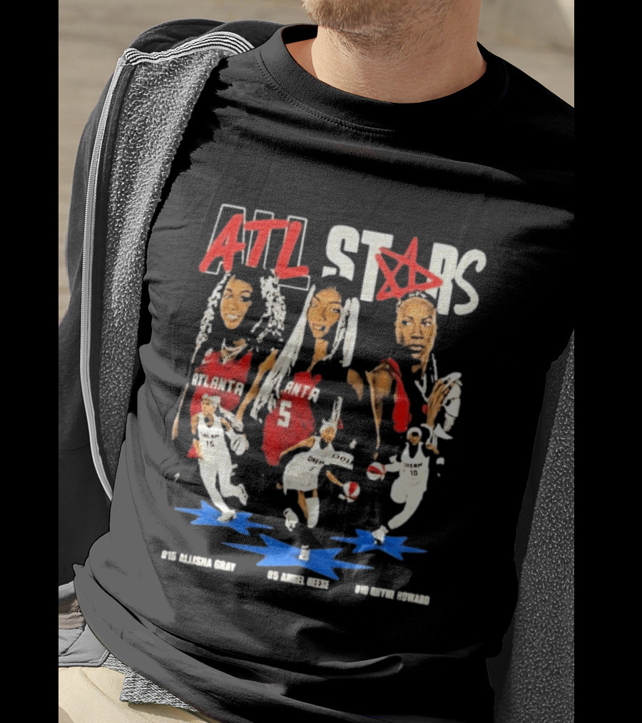ATL All Stars Allisha Gray Angel Reese Rhyne Howard Atlanta Dream 2026 T-Shirt