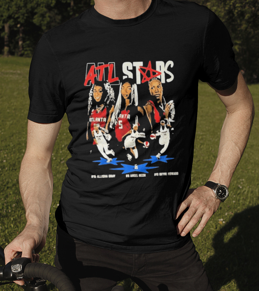 ATL All Stars Allisha Gray Angel Reese Rhyne Howard Atlanta Dream 2026 T-Shirt