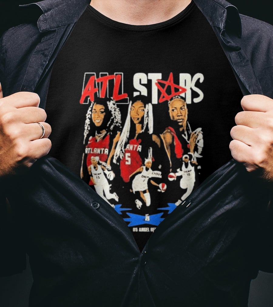ATL All Stars Allisha Gray Angel Reese Rhyne Howard Atlanta Dream 2026 T-Shirt
