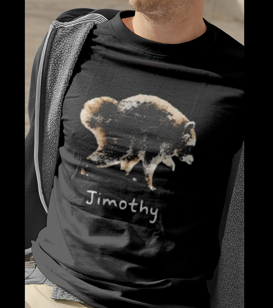 Jimothy Raccoon Animal Watercolor T-Shirt