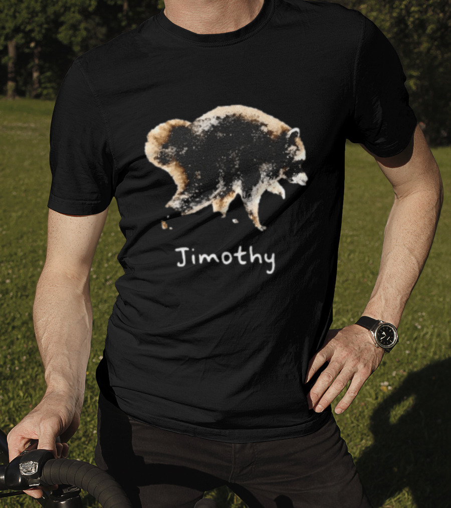 Jimothy Raccoon Animal Watercolor T-Shirt