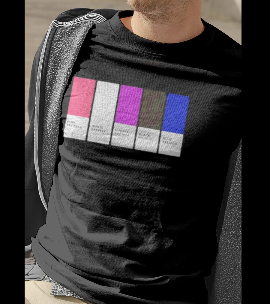 Pink #FF79A2 White #FFFFFF Purple #BE18D6 Black #2C2C2C Blue #3358ED T-Shirt