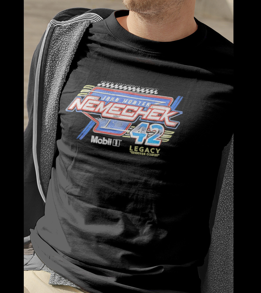 John Hunter Nemechek 42 Legacy Motor Club Mobil 1 Racing T-Shirt