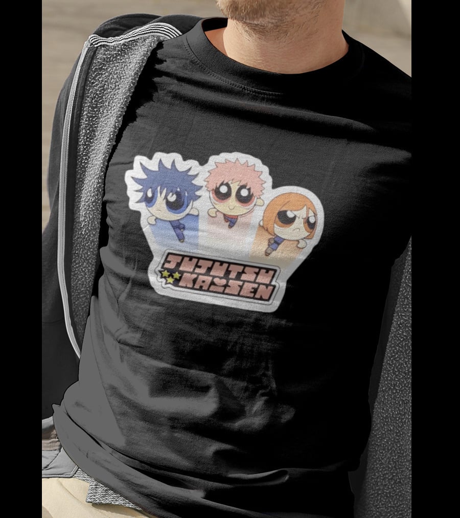 Jujutsu Kaisen Powerpuff Inspired Characters T-Shirt