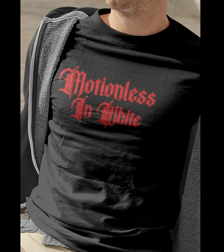 Motionless In White Band Metalcore Red Gothic T-Shirt